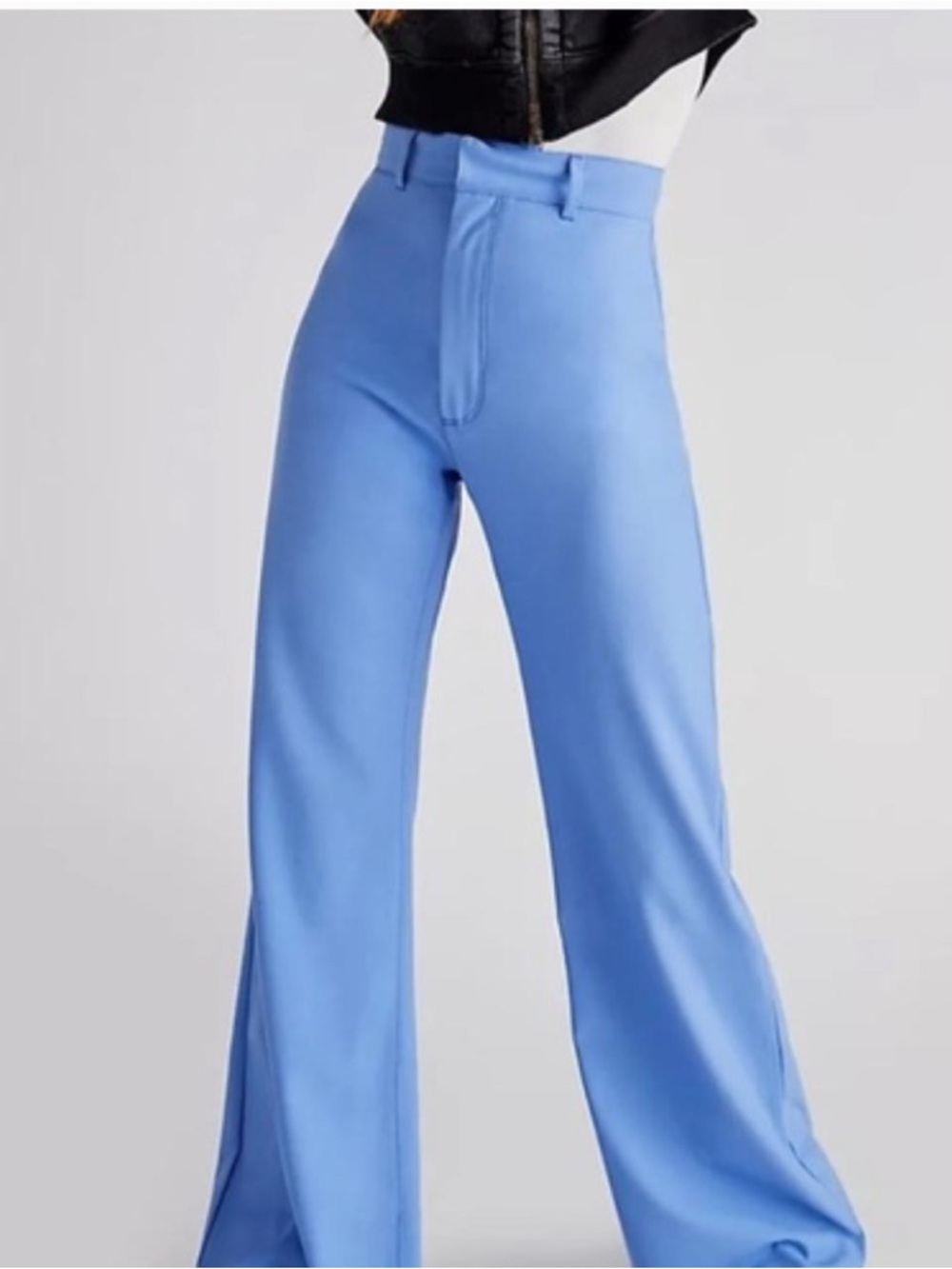 Classic Wide-Leg Free People Pants – Blue
